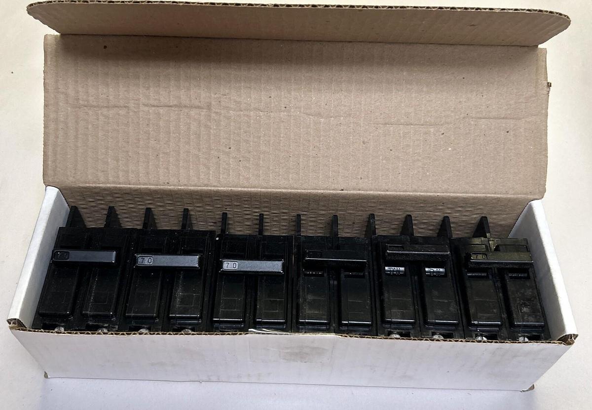 Used ITE,EQ-B270,CIRCUIT BREAKER 70A 120/240V 2P LOT OF 6