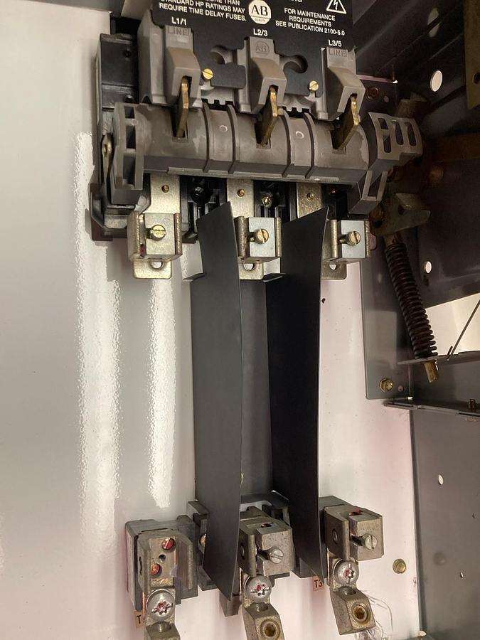 Used Allen-Bradley,2192F,18 Inch 100A Fused MCC Disconnect Feeder Bucket