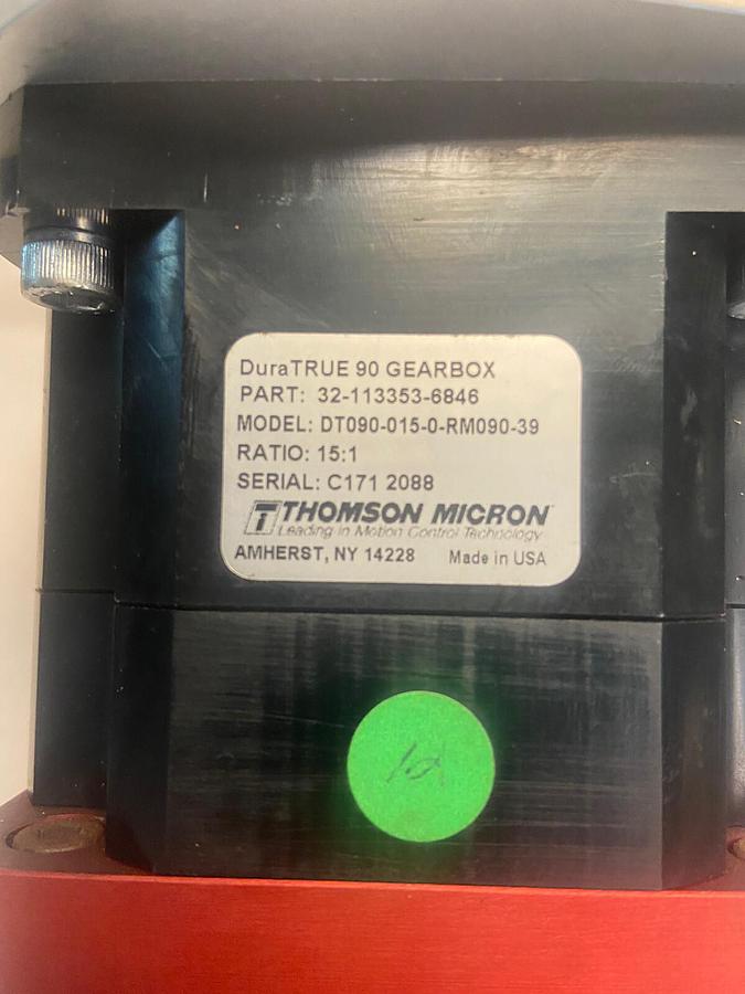 Used Thomson,DT090-015-0-RM090-39,DuraTrue 90 Gearbox Ratio 15:1 32-113353-6846