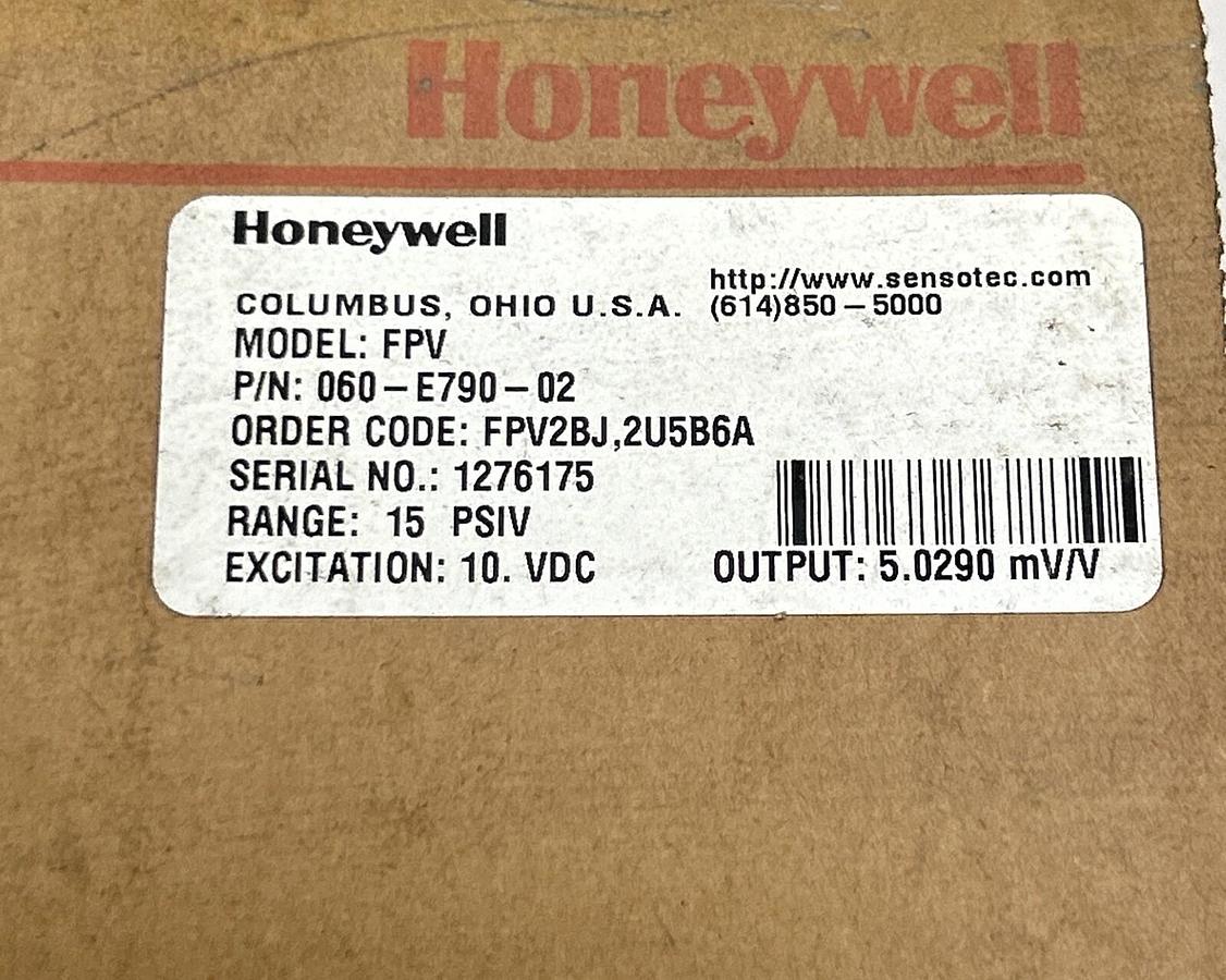 Used HONEYWELL,060-E790-02,PRESSURE SENSOR NEW