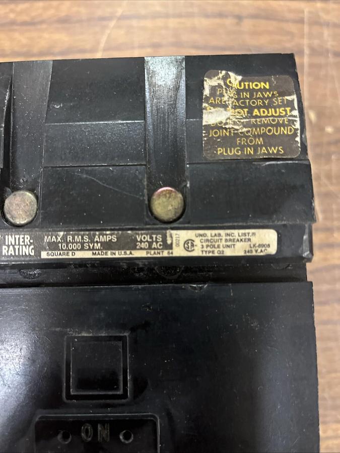 Used Square D,Q232150,Q2 I-Line Breaker 150A 240V 3PH 3P