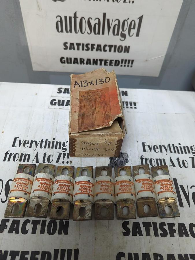 FERRAZ SHAWMUT,A13X130,AMP-TRAP FUSES 130A/130V BOX OF 8 NOS