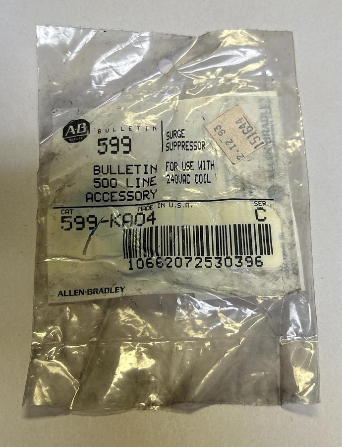 Used ALLEN BRADLEY,599-KA04,SURGE SUPPRESSOR NEW
