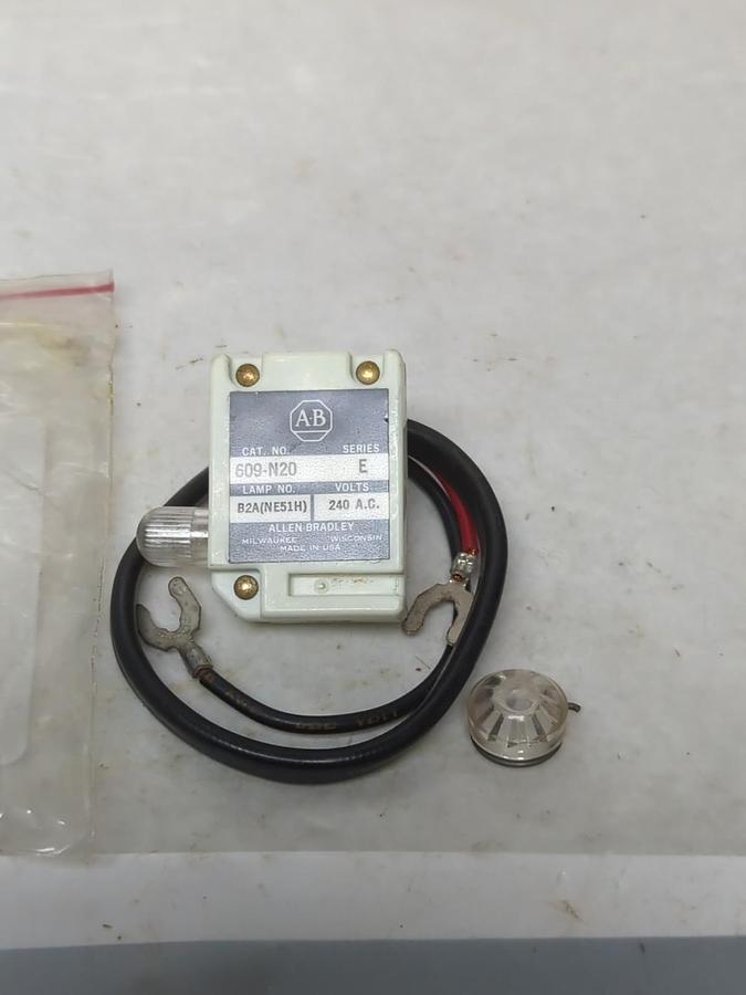 ALLEN BRADLEY,609-N20,PILOT LIGHT 240 VAC SERIES E NOS