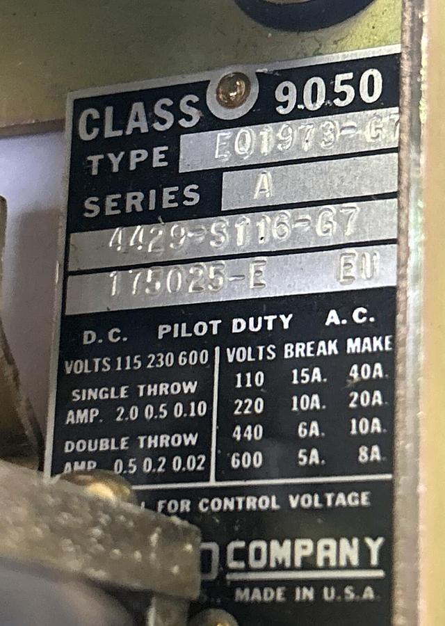 SQUARE D,9050EQ1973-G7,STARTER