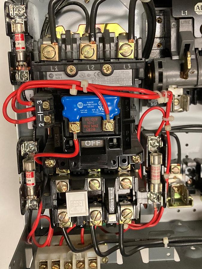 Used Allen-Bradley,2100 2112B,Size 1  Fused MCC 12 INCH Starter Feeder Bucket