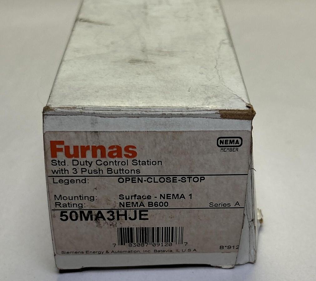 FURNAS,50MA3HJE,PUSHBUTTON CONTROL STATION NOS