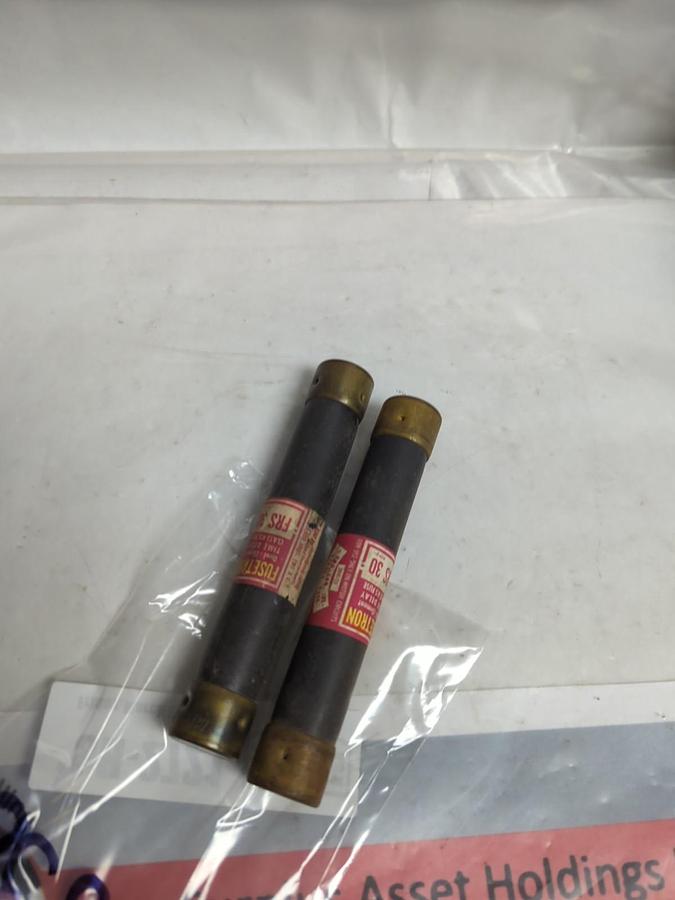 Used COOPER BUSSMANN,FRS-30,FUSETRON 30 AMP FUSE LOT OF 2 PRE-OWNED