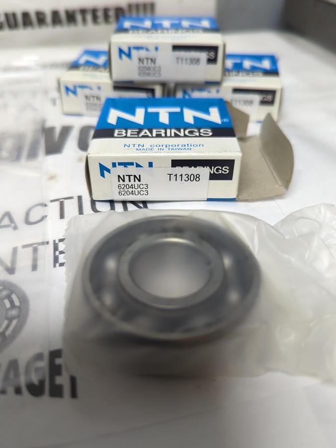 NTN,6204UC3,DEEP GROOVE BALL BEARING LOT OF 4