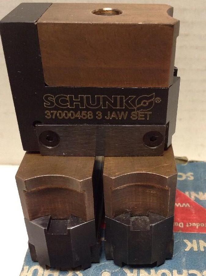 Used Schunk,37000458 OD,Grip 3-Jaw Set for Centric Gripper