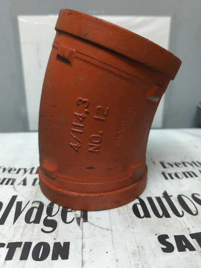 VICTAULIC,NO.12,4/114.3  4 INCH ELBOW PIPE FITTING NOS