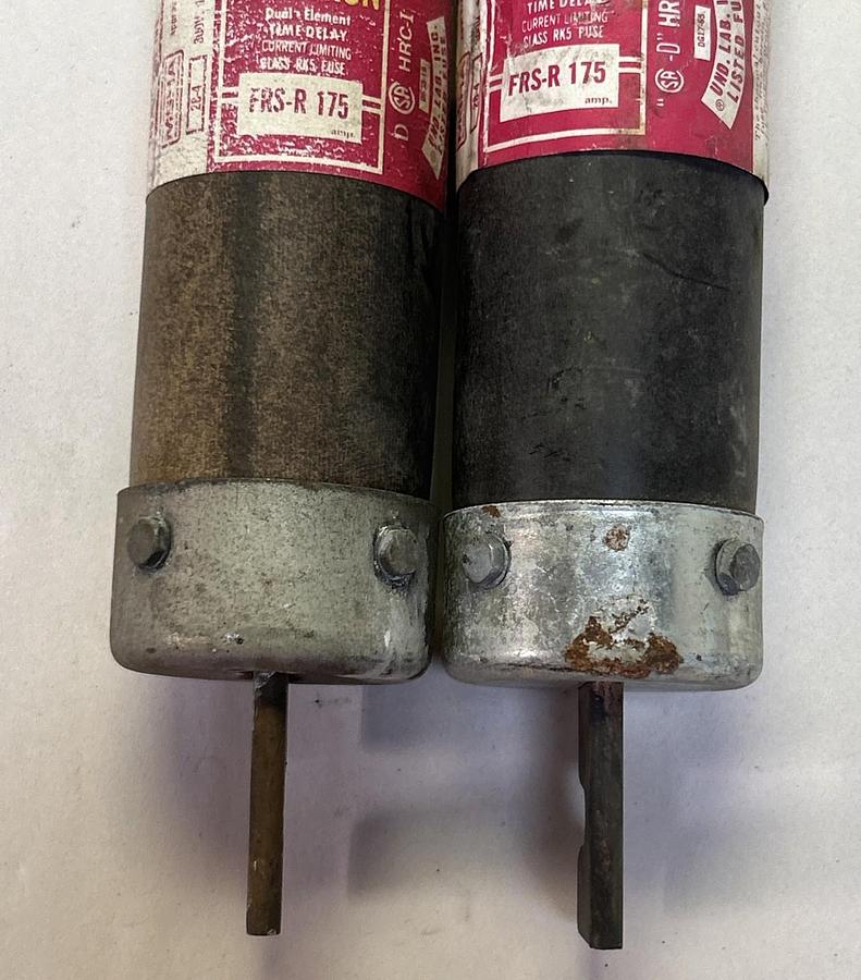 Used BUSSMANN,FRS-R-175,FUSETRON FUSE 175A 600V LOT OF 2
