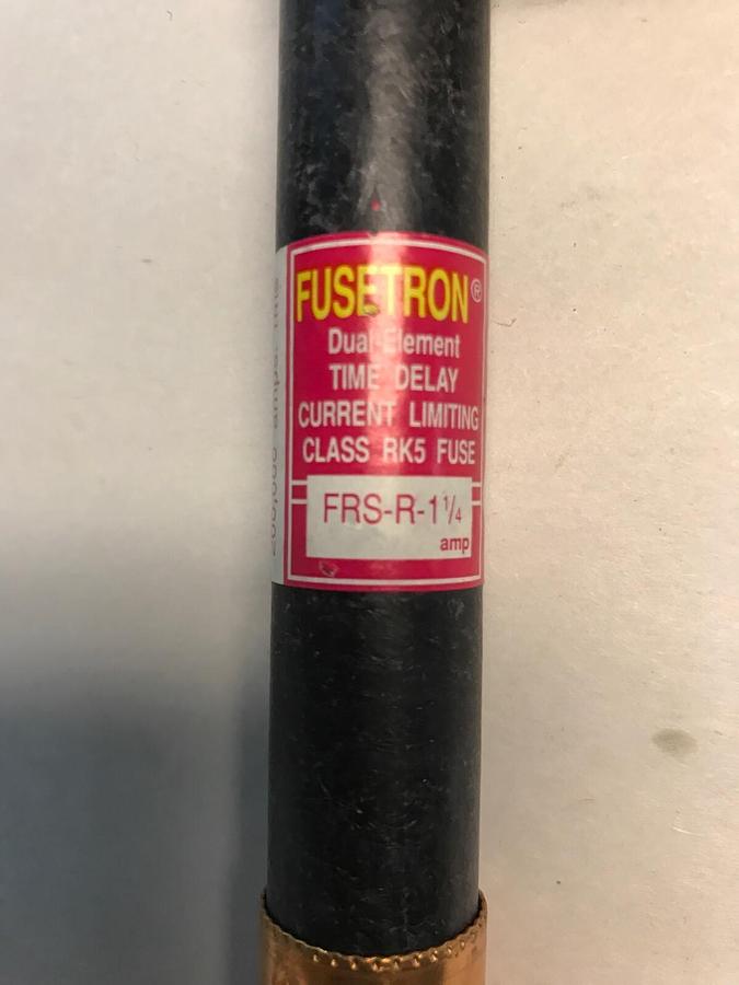 Used Cooper Bussmann,FRS-R-1-1/4, 1-1/4 AMP FUSES Box of 10
