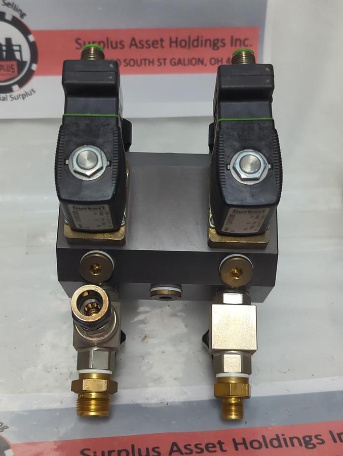 Used TRUMPF,0351055,NITROGEN OXYGEN REGULATOR SOLENOID VALVE ASSEMBLY PRE-OWNED