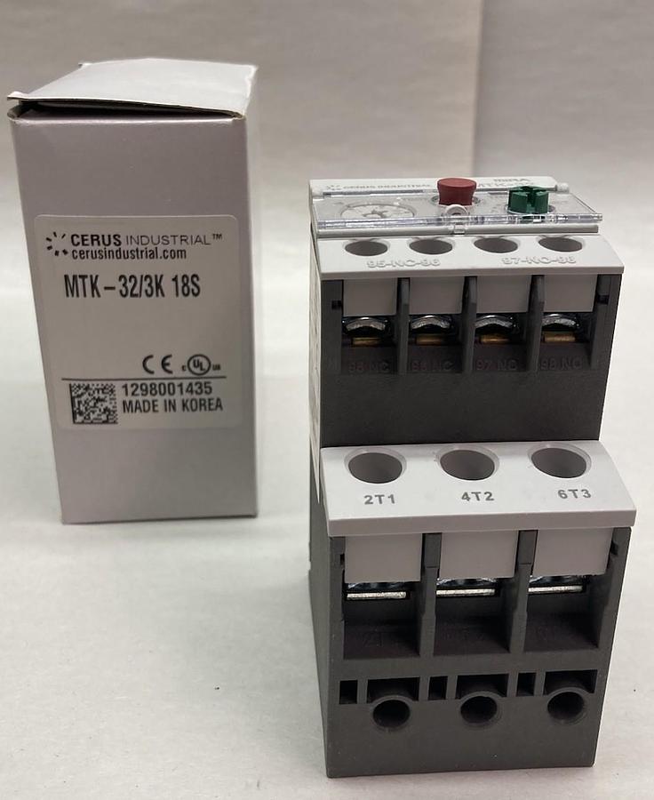 Cerus Industrial,MTK-32/3K 18S,Thermal Overload Relay 50/60Hz