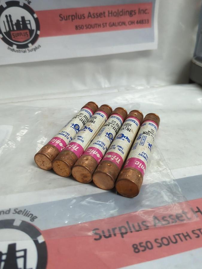 Used FERRAZ SHAWMUT,TRS17-1/2R,SMART-SPOT 17-1/2 AMP FUSE LOT OF 5 PRE-OWNED