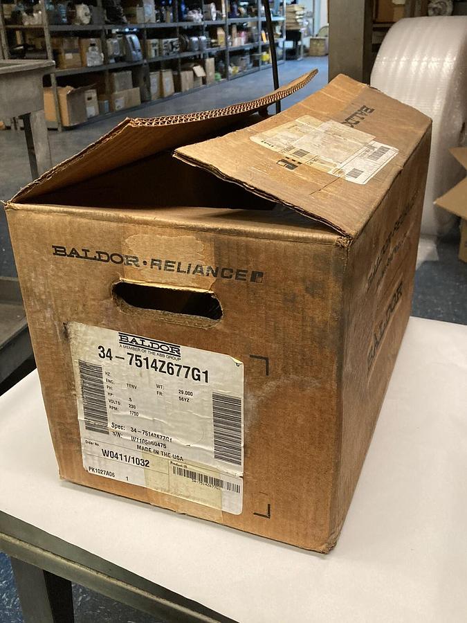 Baldor,34-7514Z677G1,Industrial Motor 3/4 HP 1140 RPM  143T Frame