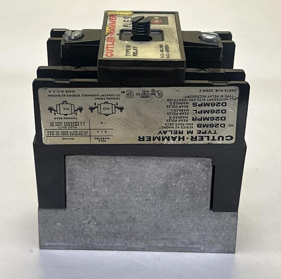 Used CUTLER-HAMMER,D26MB,RELAY