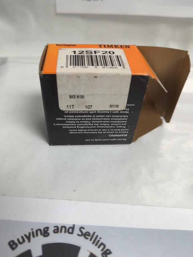 TIMKEN,12SF20,SPHERICAL PLAIN BEARING 1.25 IN BORE 2 IN OD NOS