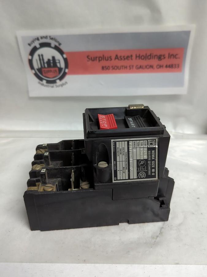 Used SQUARE D,2510-MB022,MANUAL STARTER SERIES B SIZE M-0 PRE-OWNED