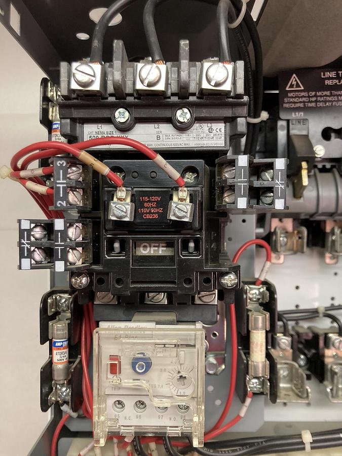 Used Allen-Bradley,2100 2112,Size 1 Fused MCC 12 Inch Starter Bucket