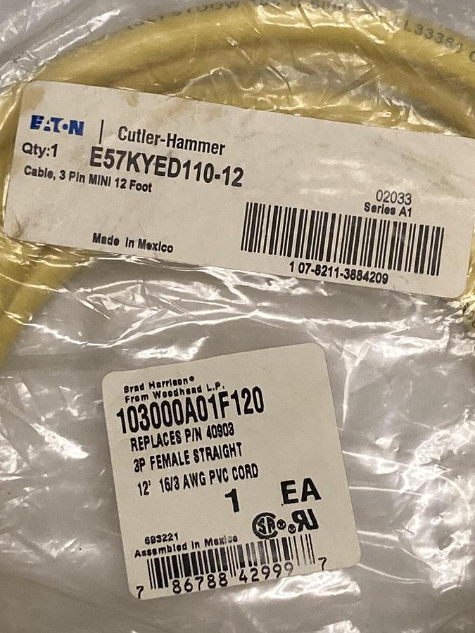 Eaton Cutler Hammer,E57KYED110-12,Eaton Cordset