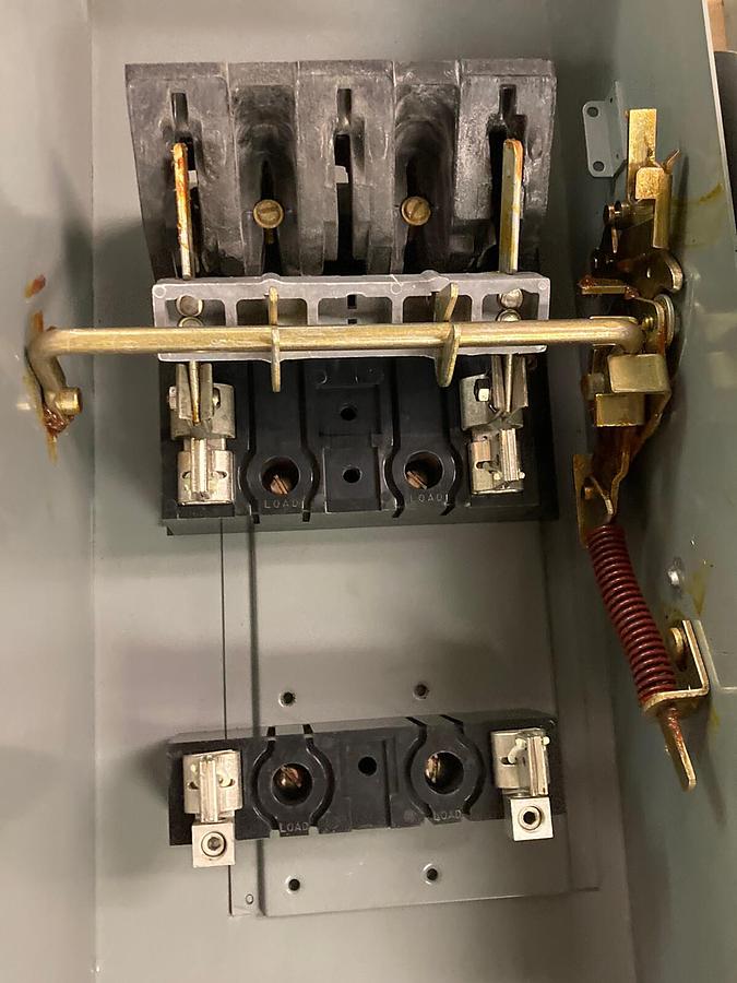 Used Westinghouse,JHFN223,Heavy Duty Disconnect Switch 100A 240AC 250DC