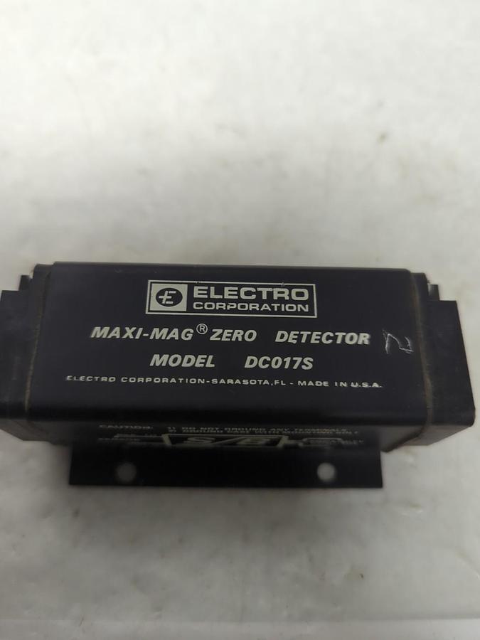 Used ELECTRO CORP,DC017S,MAXI-MAG ZERO DETECTOR PRE-OWNED