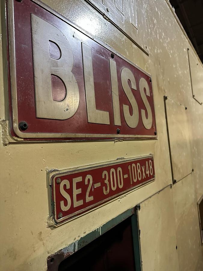 Used Bliss,SE2-300-108 x 48,300 Ton Press