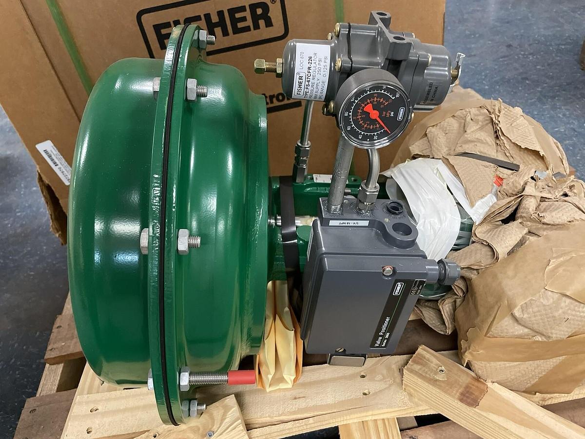 Used EMERSON FISHER,NPS-3-GX,DEGREASE 3” SS GLOBE VALVE 3660