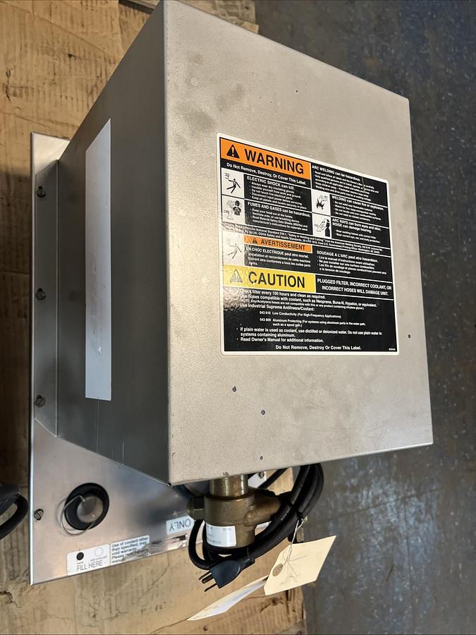 Used WELDCRAFT,3500SS,WELDING COOLER 115V 1PH 3GAL