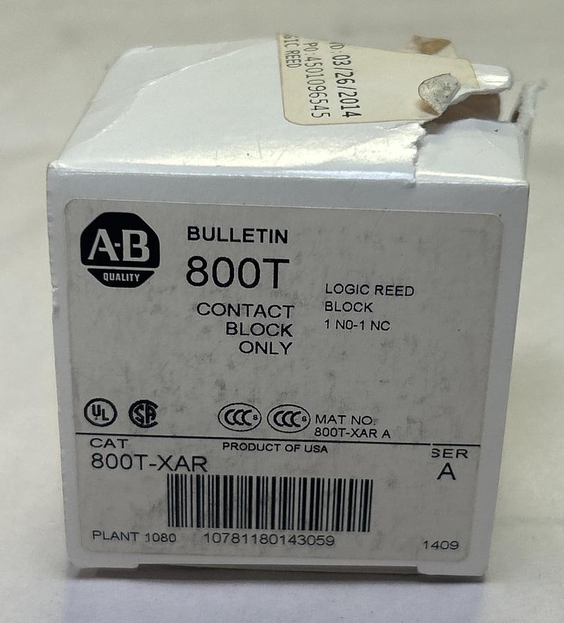 ALLEN BRADLEY,800T-XAR,CONTACT BLOCK LOT OF 2 NOS