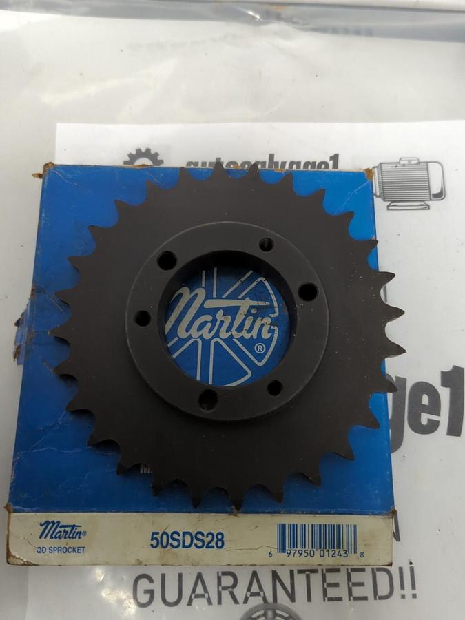 MARTIN,50SDS28,QD SPROCKET 28 TEETH 2-1/4 INCH BORE NOS