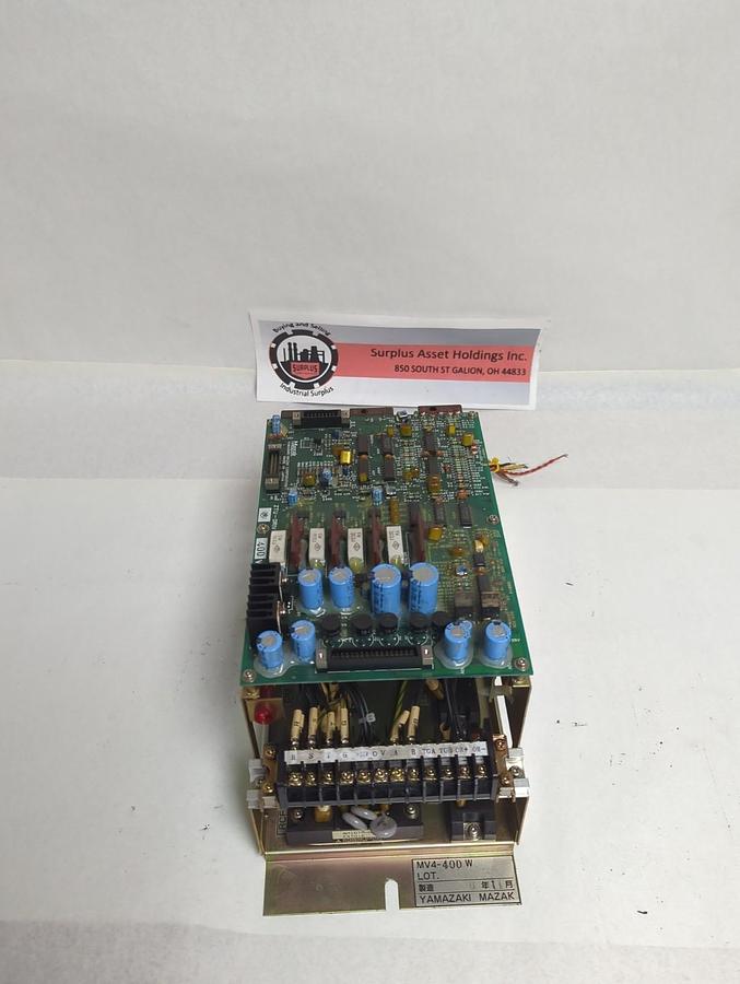 Used YAMAZAKI MAZAK,MV4-400 W,SERVO DRIVE AMPLIFIER PRE-OWNED