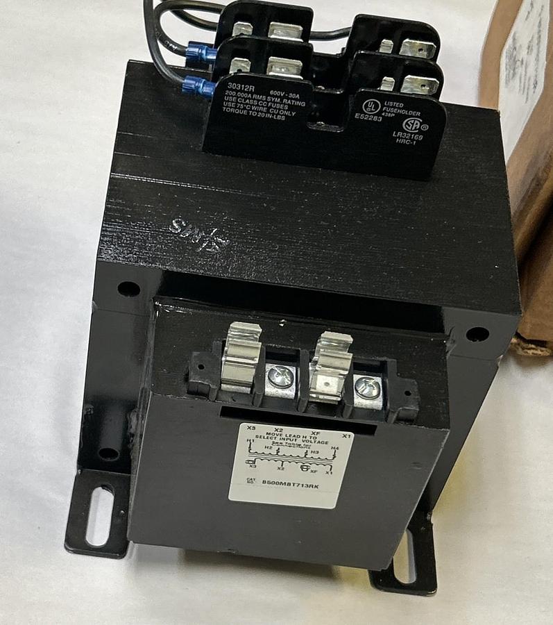 MICRON INDUSTRIES,B500MBT713RK,CONTROL TRANSFORMER 500VA NOS
