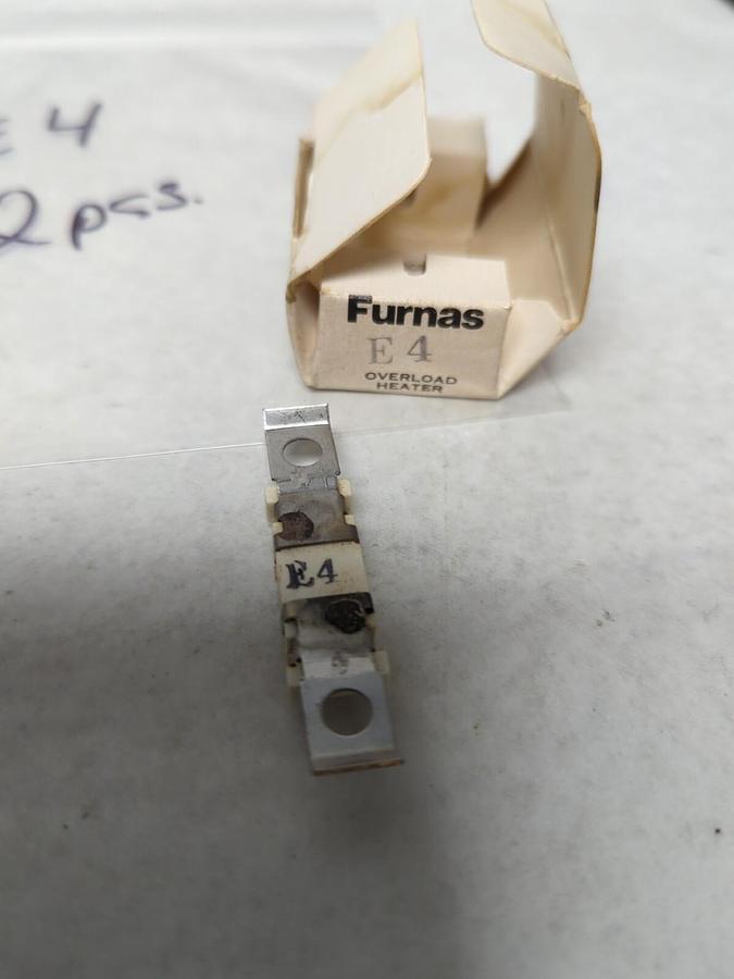 FURNAS,E4,THERMAL OVERLOAD HEATER ELEMENT LOT OF 2 NOS