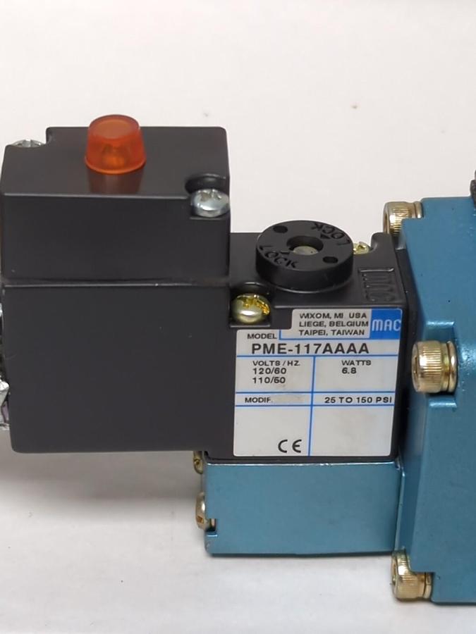 MAC,PME-117AAAA,SOLENOID VALVE 25-150 PSI NOS