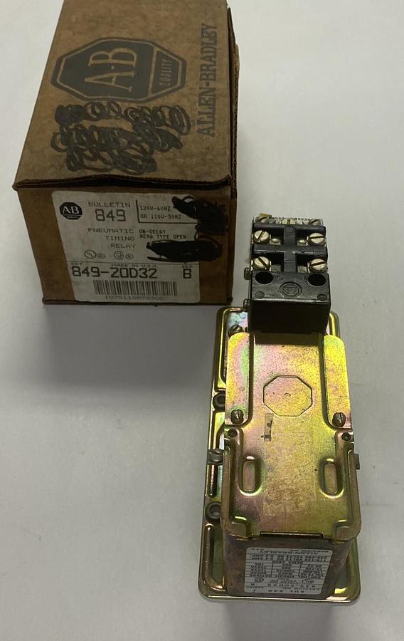 ALLEN BRADLEY,849-ZOD32,SERIES B PNEUMATIC TIME DELAY RELAY NOS