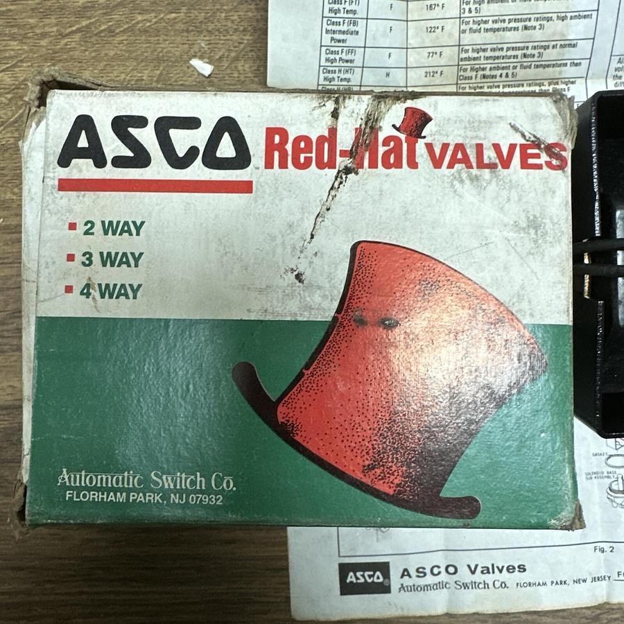Asco Red Hat, 206-408-1D,Solenoid Valve Replacement Coil 120V/60HZ
