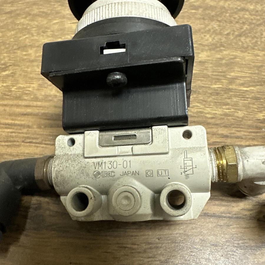 Used SMC,VMI130-01,w/Push Button LOT of 2