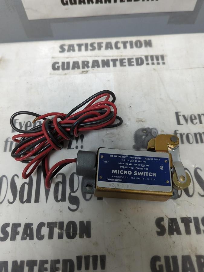HONEYWELL MICRO-SWITCH,WZLN-2-RH5 L96,WITH ADJUSTABLE ROLLER ARM MISSING BOX