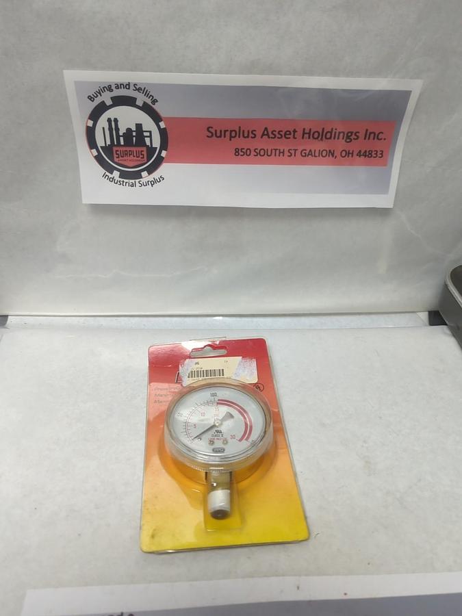 PEARSON,BG-2530,2-1/2 INCH X 30 PSI PRESSURE GAUGE NOS