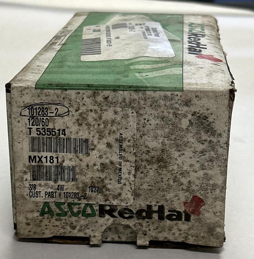 ASCO,101283-2,SOLENOID VALVE 3/8 INCH PIPE 4W 120V NOS