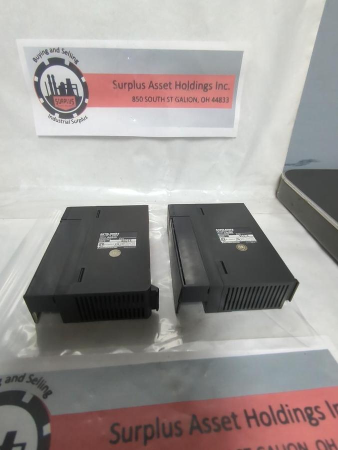 Used MITSUBISHI,A1SY40,DIGITAL OUTPUT UNIT MODULE LOT OF 2 PRE-OWNED