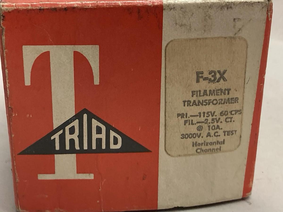 Triad,F-7X,Filament Transformer Pri.-115V Sec. 2.5VCT