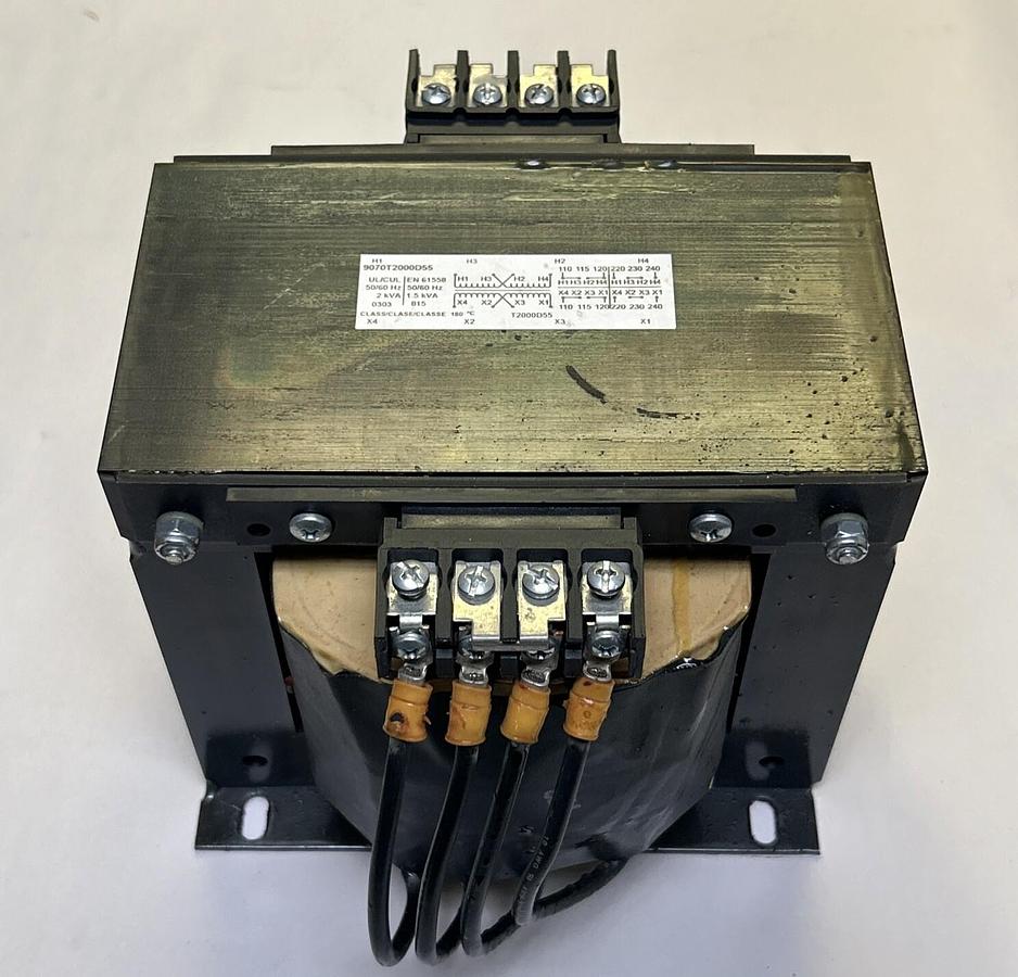 Used SQUARE D,9070T2000D55,TRANSFORMER CONTROL 2000VA