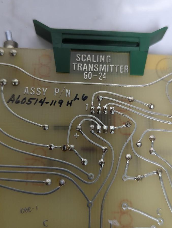 Used VERO ELECTRONICS,60-24,SCALING TRANSMITTER ASSY A60514-119H L6 PRE-OWNED