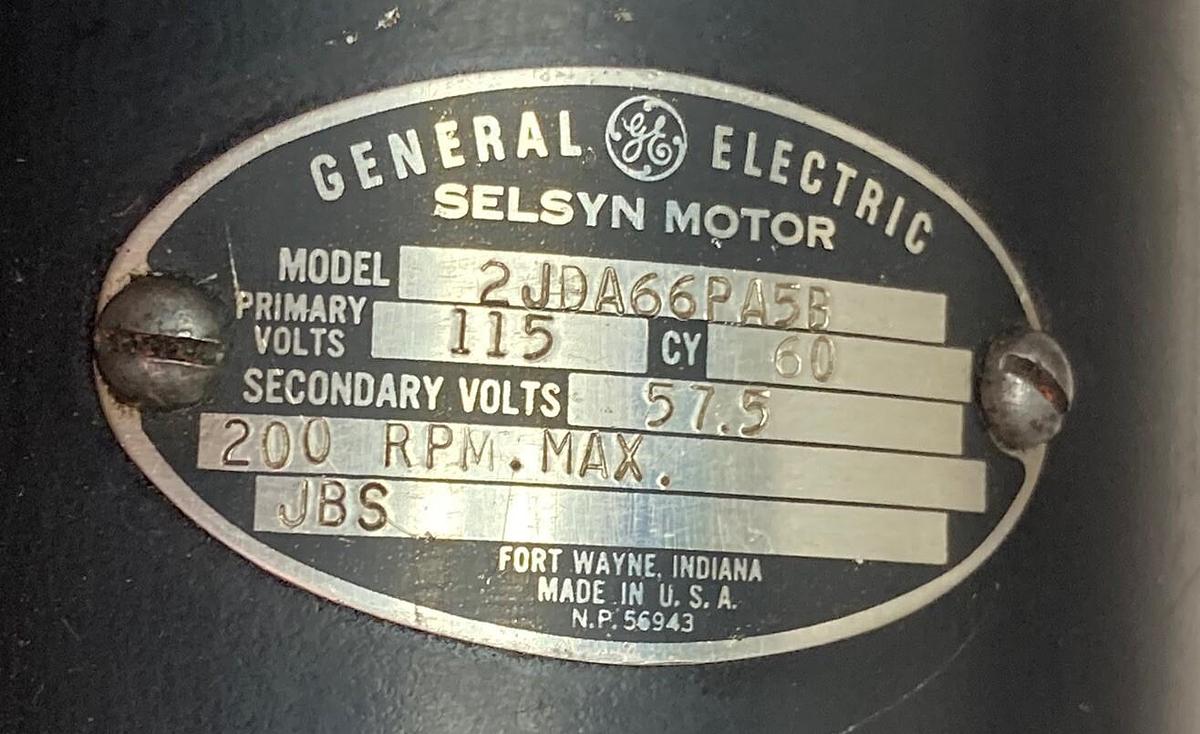 General Electric,2JBA66PA5B,Motor 115V 60 CY 200RPM Max