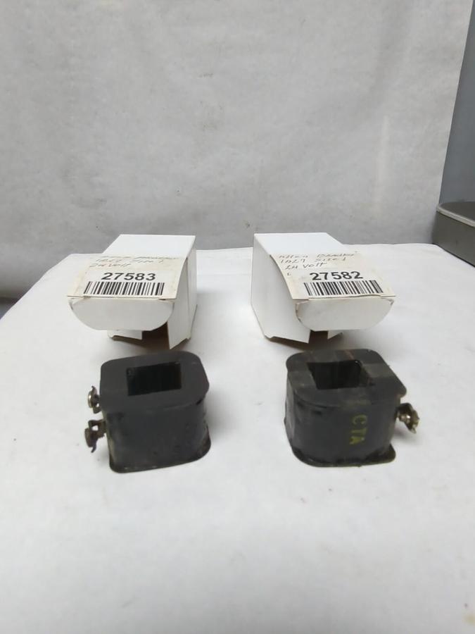 Used ALLEN BRADLEY,1A27,COIL 24V PRE-OWNED NOT IN ORINIAL BOX LOT OF 2
