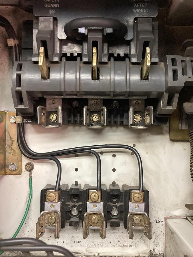 Used Allen-Bradley,2112B,12 INCH Size 1 FUSED MCC Bucket 480V 60Hz